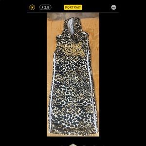 Leopard Print Hooded Dress